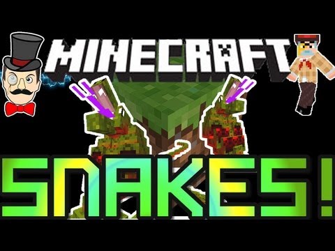 Minecraft Mods - SNAKES ! Cobra Rattlesnake & Python Mod