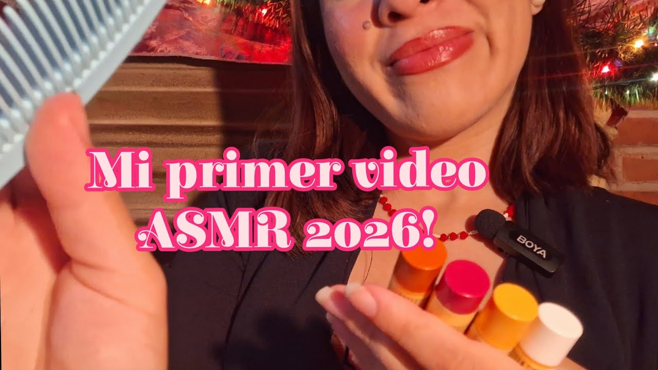 Mi primer video ASMR 2026 ✨️ Te mimo y te arropo en tu camita ☁️💕 