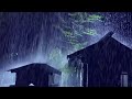 Real Heavy Rain on Metal Roof with Intense Thunder | Natural Sleep Sounds