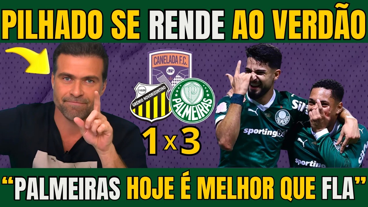 PILHADO SE RENDE AO VERDÃO E CRAVA QUE PALMEIRAS É MELHOR DO QUE O FLAMENGO / NOTÍCIAS DO PALMEIRAS