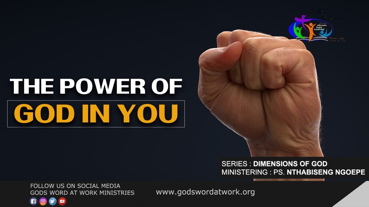 The Power of God In You- Pastor Nthabiseng Ngoepe - YouTube