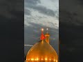 الرايه الحمراء ترفرف فوق قبة الإمام الحسين في كربلاء المقدسة 