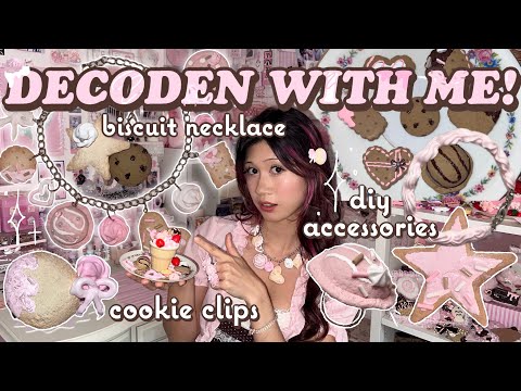 DECODEN ACCESSORIES 🍦 dessert necklace, clay biscuits, CUTEST DIY FOOD JEWELRY 🍪 thumbnail