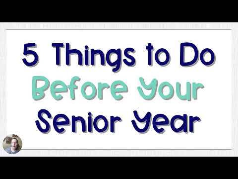 5 Things to Do Before Senior Year | Coach Hall Writes