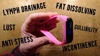 Inside an eBay sonic health bracelet for lymph drainage and fat reduction