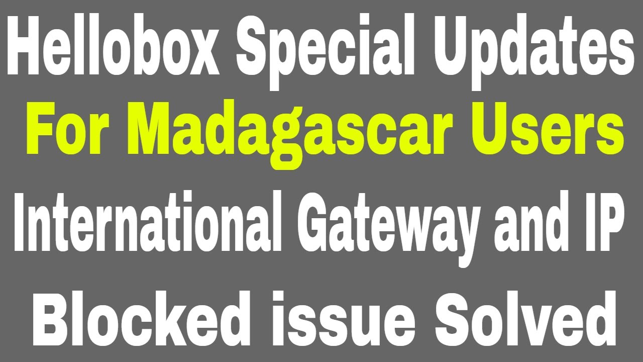 Hellobox Special Firmware for Madagascar Users, Hellobox V5Plus, HB6, HB6Combo, HB8 New Software