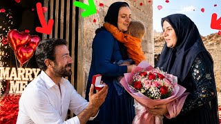 The teacher's unexpected proposal to Tayyiba Khanum, and the presence of the homeless mother