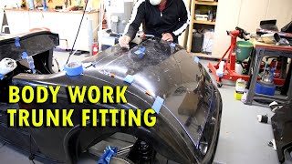 Factory Five 33 Hot Rod V2 Build - Body Work 7 -Trunk - Sanding Blocks