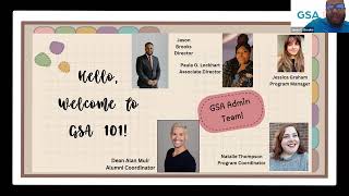Fall Webinar Series: GSA 101! December 9th, 2024