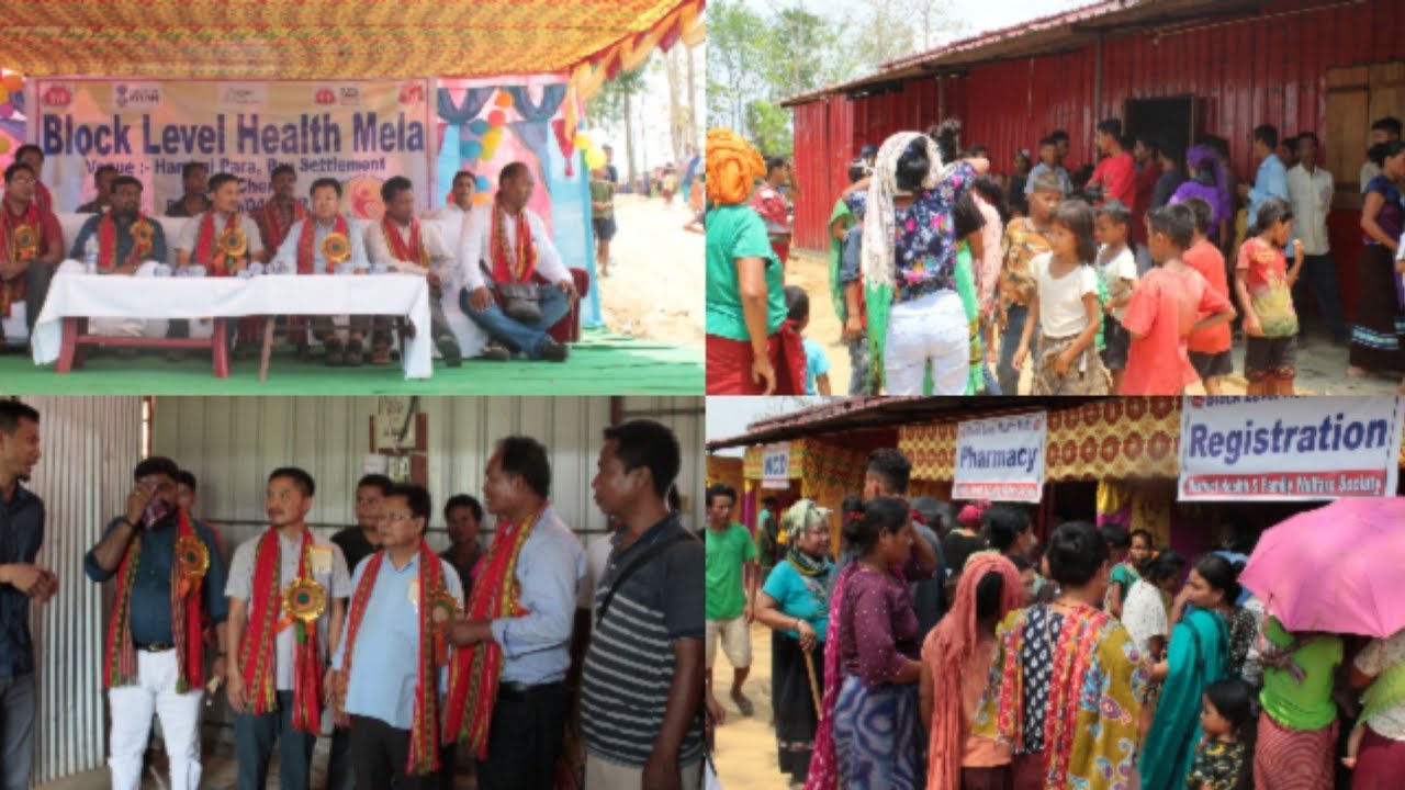 VISITING BLOCK LEVEL HEALTH MELA IN HAMBAI PARA,BRU SETTLEMENT UNDER