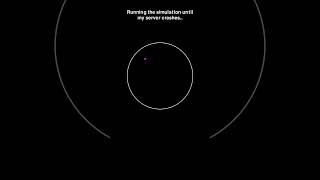 Ball bouncing simulation #adhd #music #code #space #python #physics #simulations #memes #science