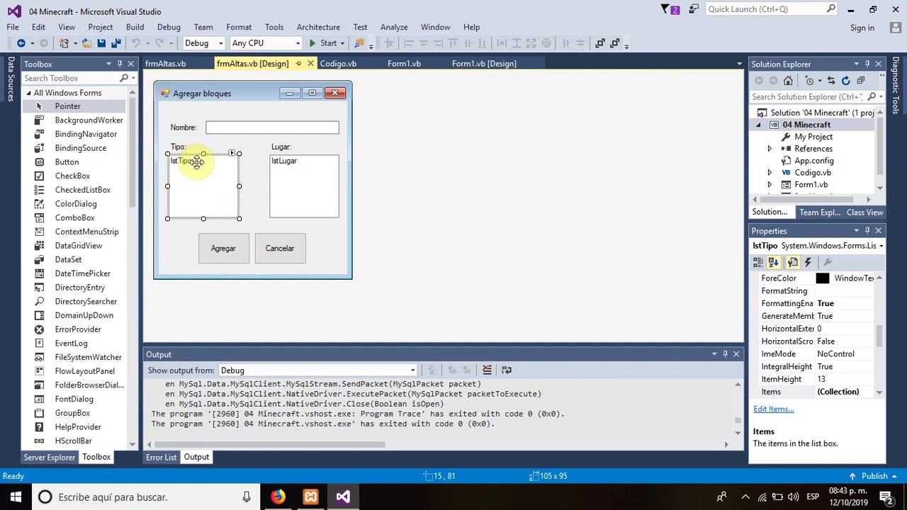 Programando con MySQL desde Visual Basic usando XAMPP, parte 3 - YouTube
