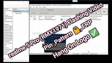 realme 5 Pro(rmx1971) the current image (boot/recovery) ll Pin Pattern FRP ll Hang On Logo
