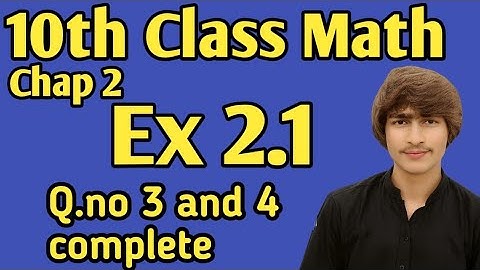 10th class math chapter 2 exercise 2.1 question no 3 and 4 complete in urdu medium of Punjab board
