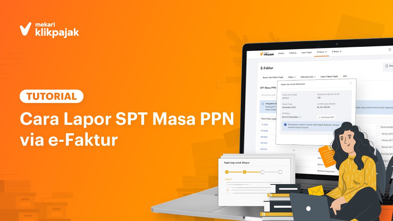 Tutorial Cara Lapor SPT Masa PPN via eFaktur YouTube