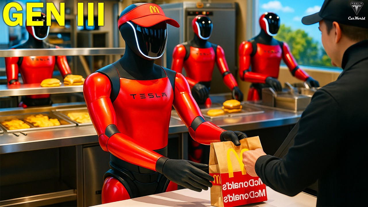 It Happened! Elon Musk Leaks Tesla Bot Gen 3 Working in Restaurants