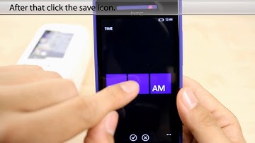 How to Set the alarm on the HTC 8X