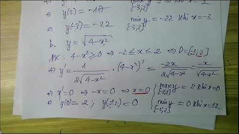 GIÁ TRỊ LỚN NHẤT - GIÁ TRỊ NHỎ NHẤT