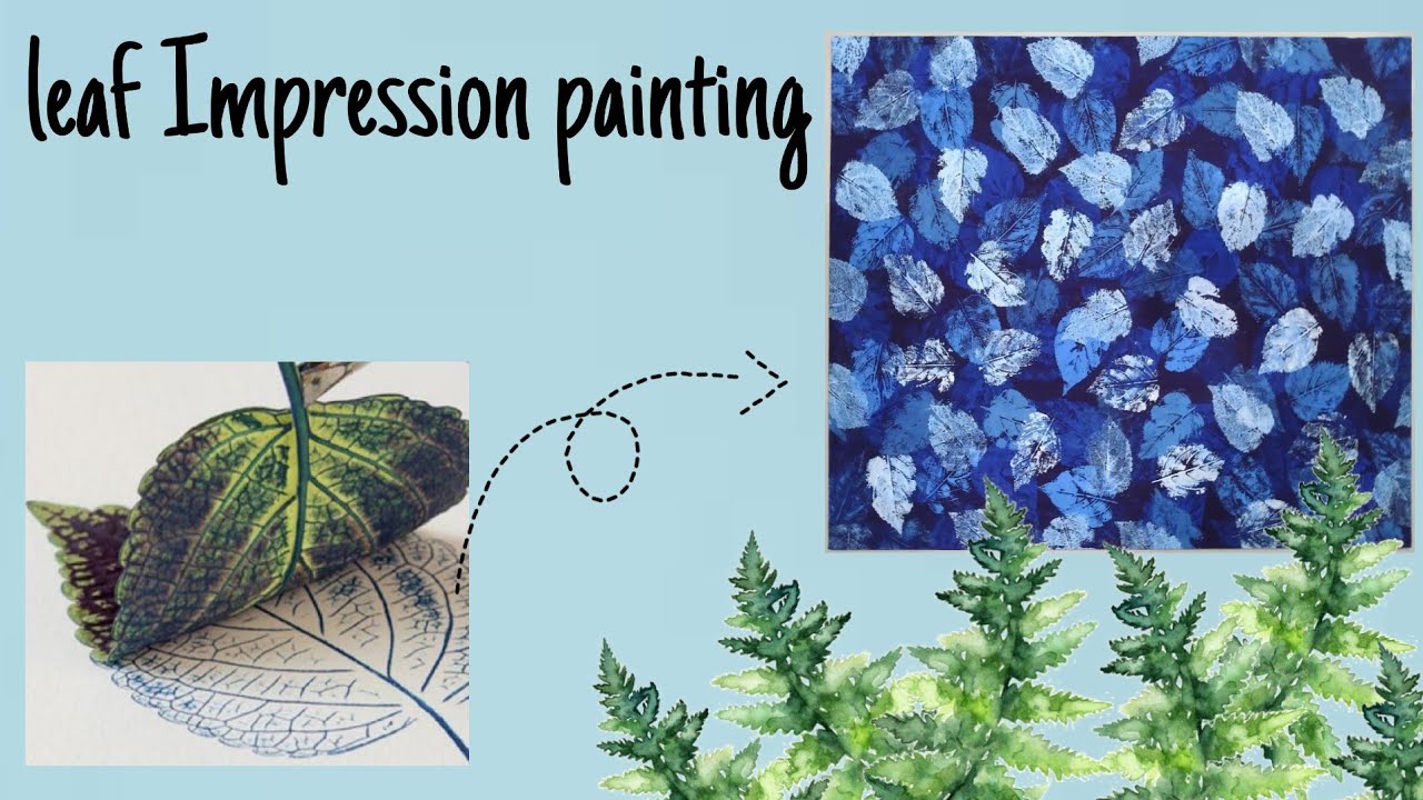 Leaf Impression Painting DIY Home Decor Art YouTube leaf-impression-painting-diy-home-decor-art-youtube