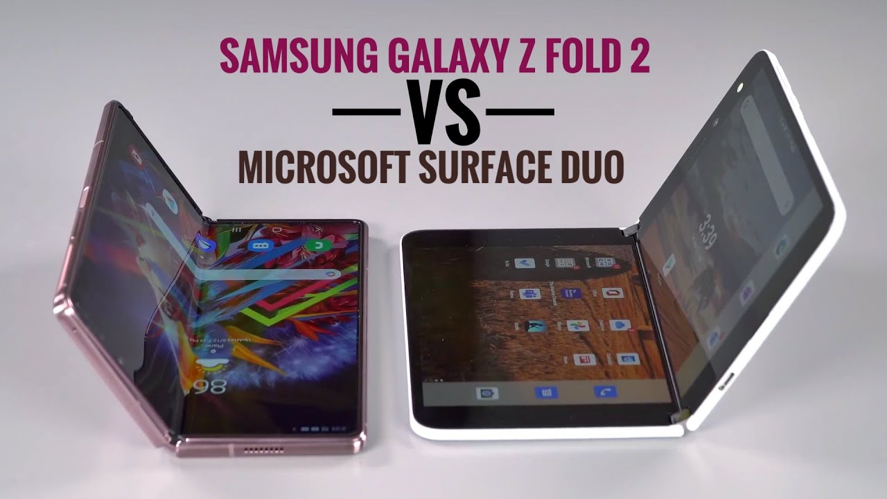 Microsoft Surface Duo vs Samsung Galaxy Z Fold 2 5G. The difference.