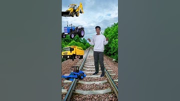 Tractor, Jcb, roller & truck -funny vfx magic video | kinemaster editing