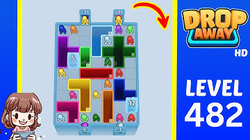 Drop Away Level 482 Solution Walkthrough