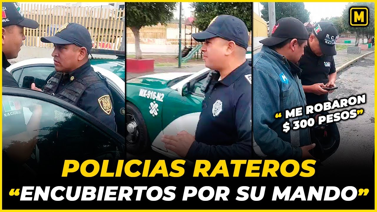 Mando de la Policía cubre a sus Oficiales rateros - YouTube