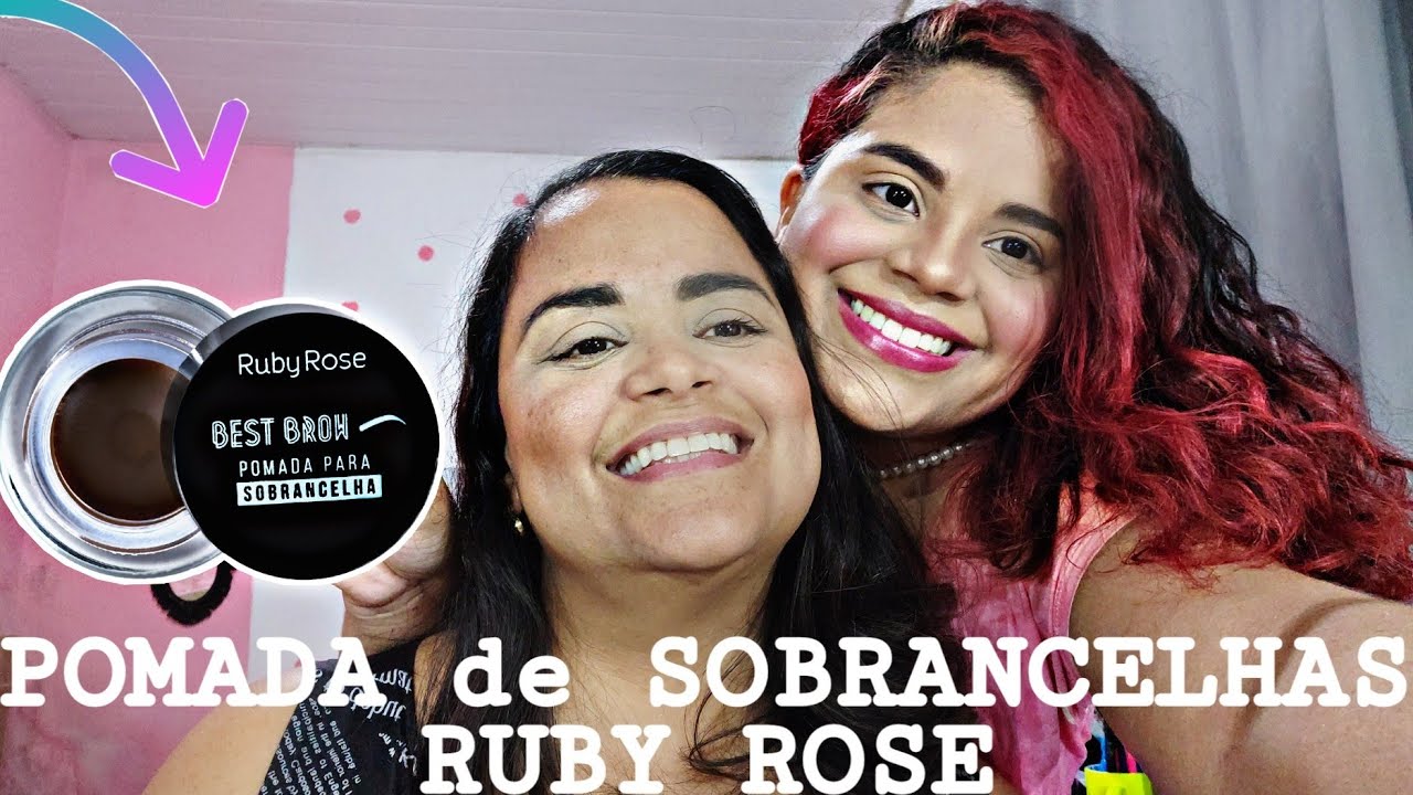 EU e MAMIS Testamos POMADA da RUBY ROSE MEDIUM de SOBRANCELHAS