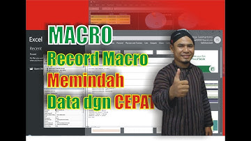 Memindah data dengan mudah dan CEPAT dengan RECORD MACRO