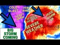 A Big Storm Coming! Very Windy, Severe Weather & Burst of SNOW With Huge Temp Swings! POW Weather