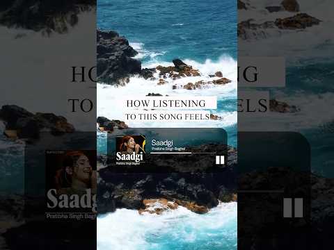 Saadgi by @pratibhasinghbaghelmusic 💕🎶