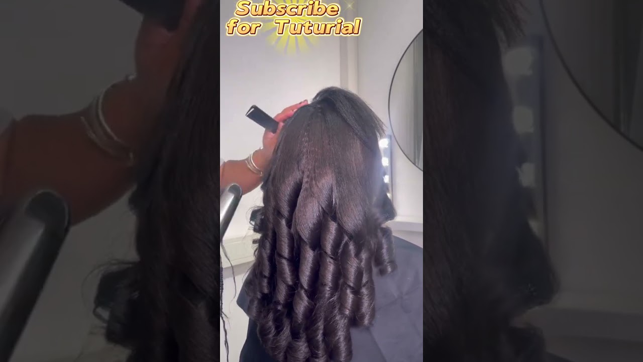 Kinky Straight Transformation Natural Look Sew in Weave with Leave Out Hair Tutorial