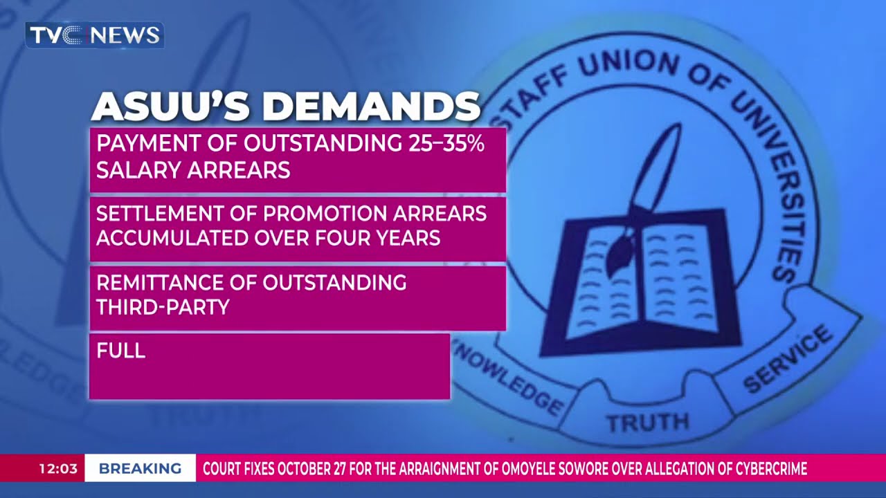 ASUU Issues 14-Day Ultimatum To Federal Government To Address Its Seven-Point Requests