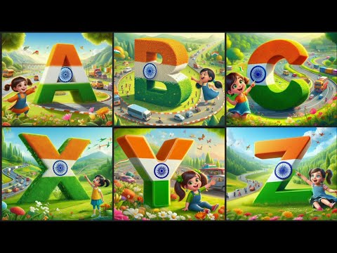 Celebrating the Indian Flag | Creative ABCD Designs #independenceday #abcd #republicday