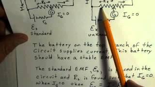 NULL Technique to determine EMF of an unknown battery