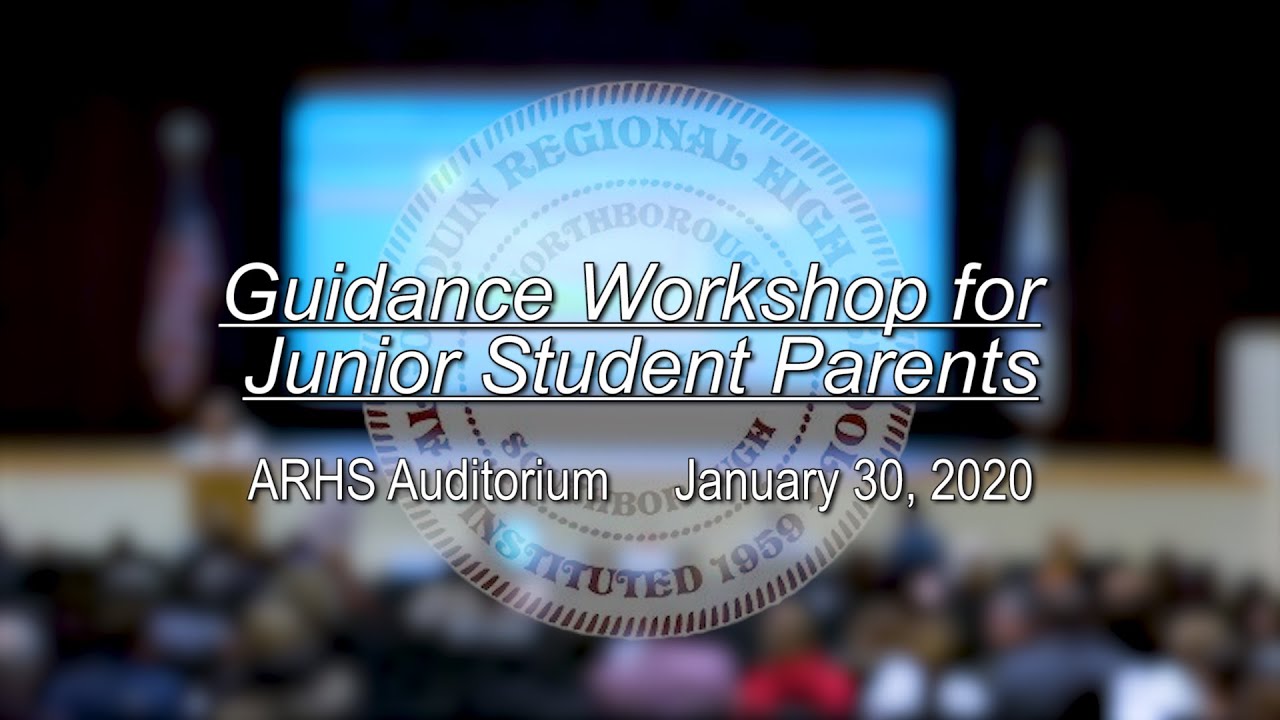 arhs-guidance-workshop-for-junior-student-parents-january-30-2020