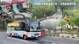 NAIK BUS MEDIUM LEWAT JALUR PEGUNUNGAN | Safari Dharma Raya Yogyakarta - Jakarta Angkatan Pagi