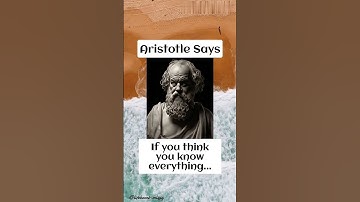 we know nothing😥 #aristotle #facts