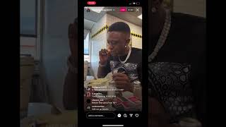 Boosie Live Eating Some Waffle House