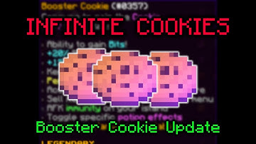 INFINITE COOKIE GLITCH l Booster Cookie Update (Hypixel Skyblock)