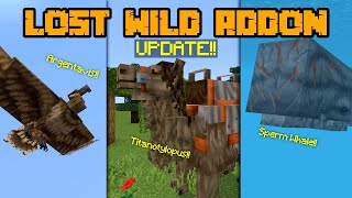 LOST WILD ADDON UPDATE 1.1.5.1 SHOWCASE - MINECRAFT BEDROCK 