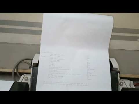 JRC NKG 900 printer testing video by H.R MARINE TECH SERVICE suppliers of navigation equipment