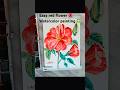 Easy red flower watercolor painting #art #trending #drawing #viralvideo #painting #shortvideo