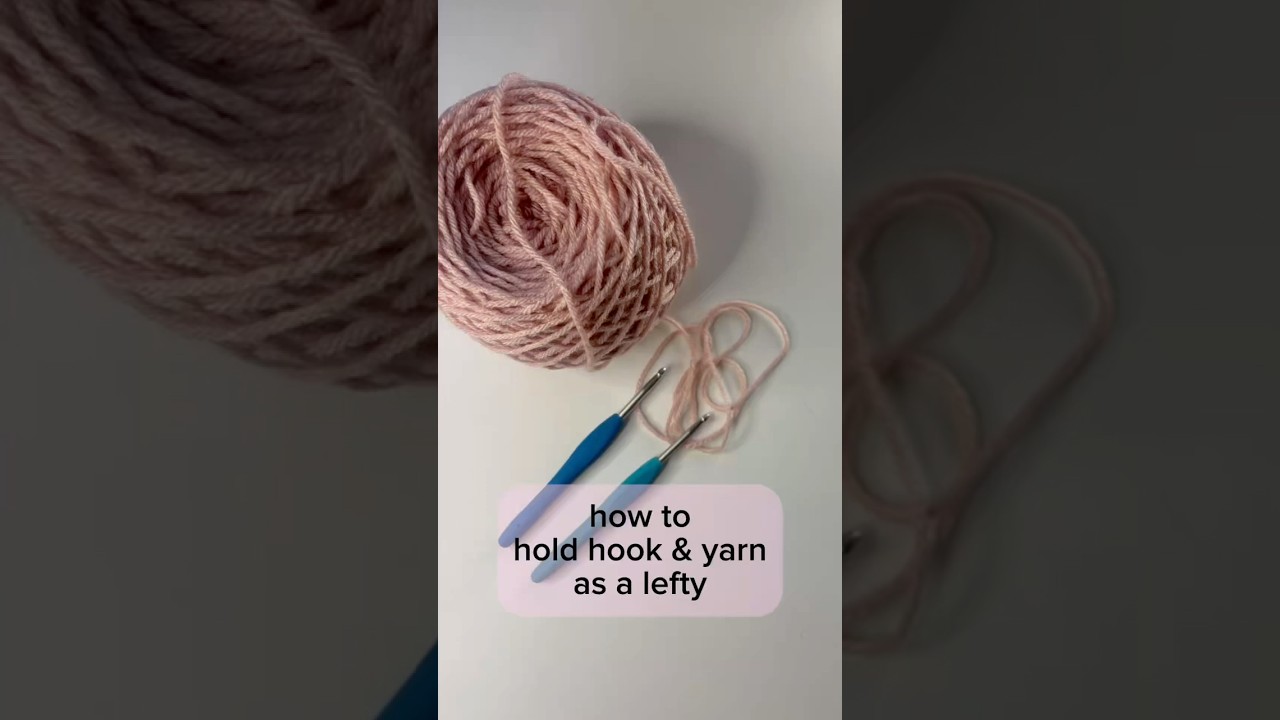 How to Hold Hook and Yarn as a Lefty 