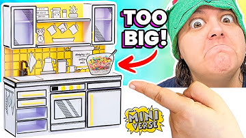 $40 TINY Kitchen is TOO BIG! Miniverse Make It Mini Kitchen Unbox Review
