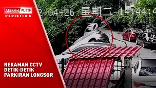 Detik Detik Parkiran Longsor Terekam Cctv