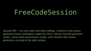 FreeCodeSession - Episode 544