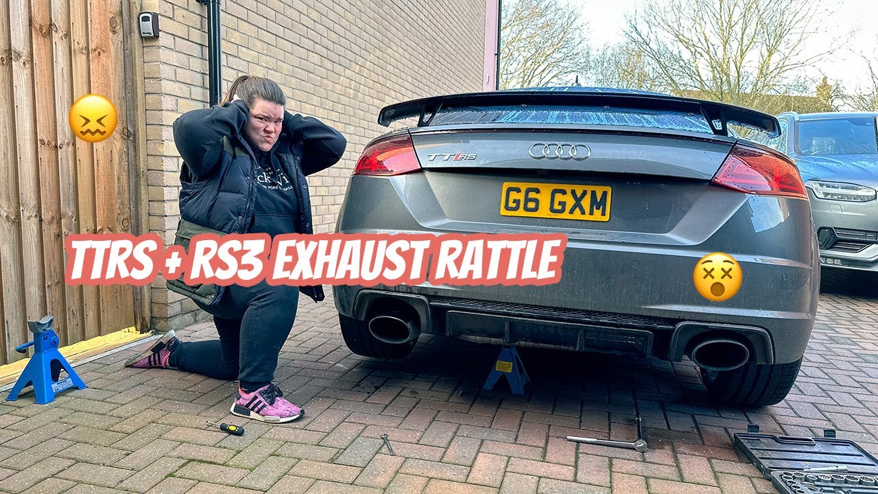 How to fix the TTRS RS3 exhaust rattle! YouTube