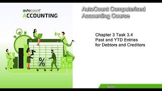 AutoCount Computerised Accounting Course Chapter 3 Task 3.4 By Nazzel
