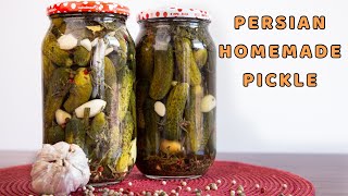 Very simple recipe for khiar shoor, a popular Iranian pickle | Persian cucumber pickle